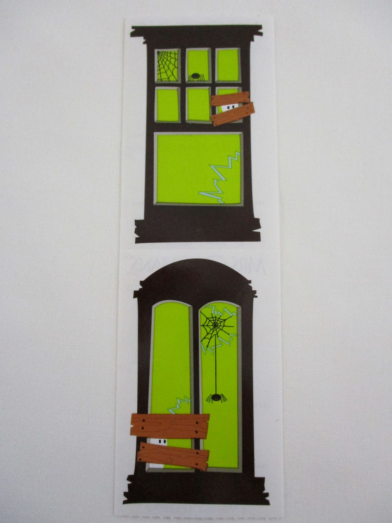 Mrs Grossman Spooky Windows Sticker Sheet / Module - Vintage & Collectible