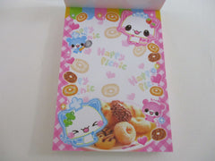 Cute Kawaii Crux Cat Happy Friends Mini Notepad / Memo Pad - Stationery Designer Paper Collection