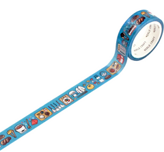 Cute Kawaii World Craft Washi / Masking Deco Tape - Ready for School Study College B - for Scrapbooking Journal Planner Craft