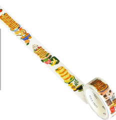 Cute Kawaii World Craft Washi / Masking Deco Tape - Strawberry Pancakes Breakfast Coffee - for Scrapbooking Journal Planner Craft