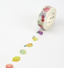 Cute Kawaii BGM Washi / Masking Deco Tape - Fresh Fruits - for Scrapbooking Journal Planner Craft