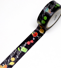 Cute Kawaii Saien Washi / Masking Deco Tape - Cocktail Drink Party Night Fun - for Scrapbooking Journal Planner Craft