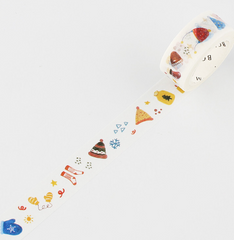 Cute Kawaii BGM Washi / Masking Deco Tape - Winter ♥ Gear Hat Mitten Scarf Socks - for Scrapbooking Journal Planner Craft