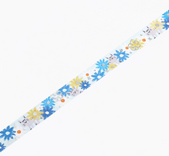 Cute Kawaii BGM Washi / Masking Deco Tape - Crayon Land series - Garden Daisy Cat Flower Field - for Scrapbooking Journal Planner Craft