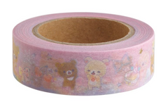 Cute Kawaii San-X Rilakkuma Washi / Masking Deco Tape - J - for Scrapbooking Journal Planner Craft