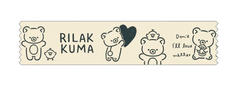 Cute Kawaii San-X Rilakkuma Washi / Masking Deco Tape - K - for Scrapbooking Journal Planner Craft