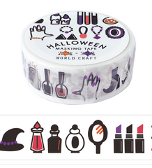 Cute Kawaii World Craft Washi / Masking Deco Tape - Halloween Witch - for Scrapbooking Journal Planner Craft