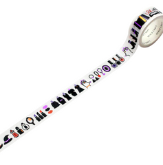 Cute Kawaii World Craft Washi / Masking Deco Tape - Halloween Witch - for Scrapbooking Journal Planner Craft