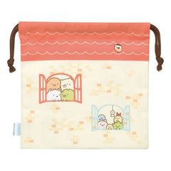 z Cute Kawaii San-X Sumikko Gurashi Home Drawstring Cotton Pouch / Bag