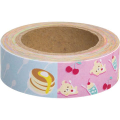 Cute Kawaii San-X Rilakkuma 4 designs Washi / Masking Deco Tape - A - for Scrapbooking Journal Planner Craft