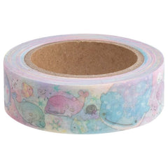 Cute Kawaii San-X Jinbesan Washi / Masking Deco Tape - B - for Scrapbooking Journal Planner Craft