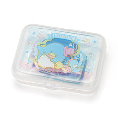 Collectible ૮ ・ﻌ・ა - Cute Kawaii Sanrio Tuxedosam Penguin Flake Stickers in Mini Plastic Container 2018 - Collectible