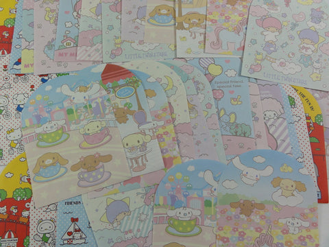 Sanrio Hello Kitty Little Twin Stars My Melody Cinnamoroll Memo Note Paper Set - stationery writing